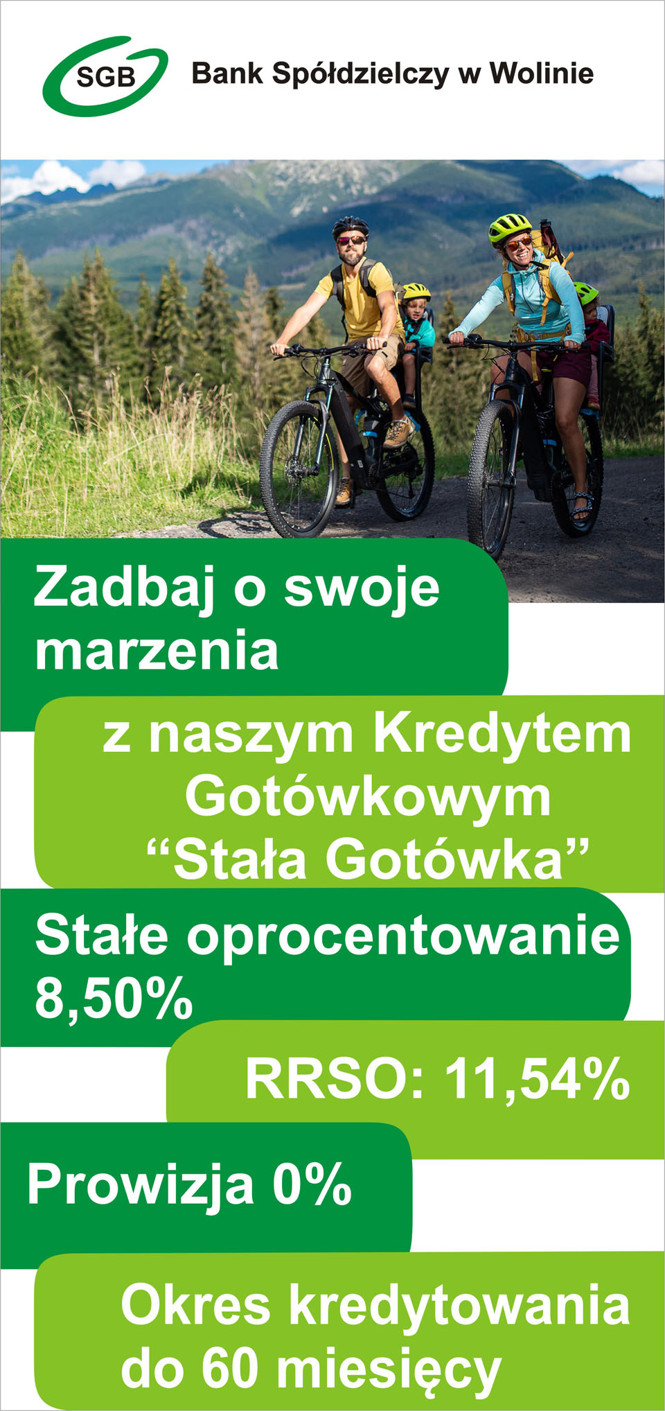 Pierwsza strona ulotki reklamowej promocyjnego kredytu got&oacute;wkowego "Stała got&oacute;wka""
