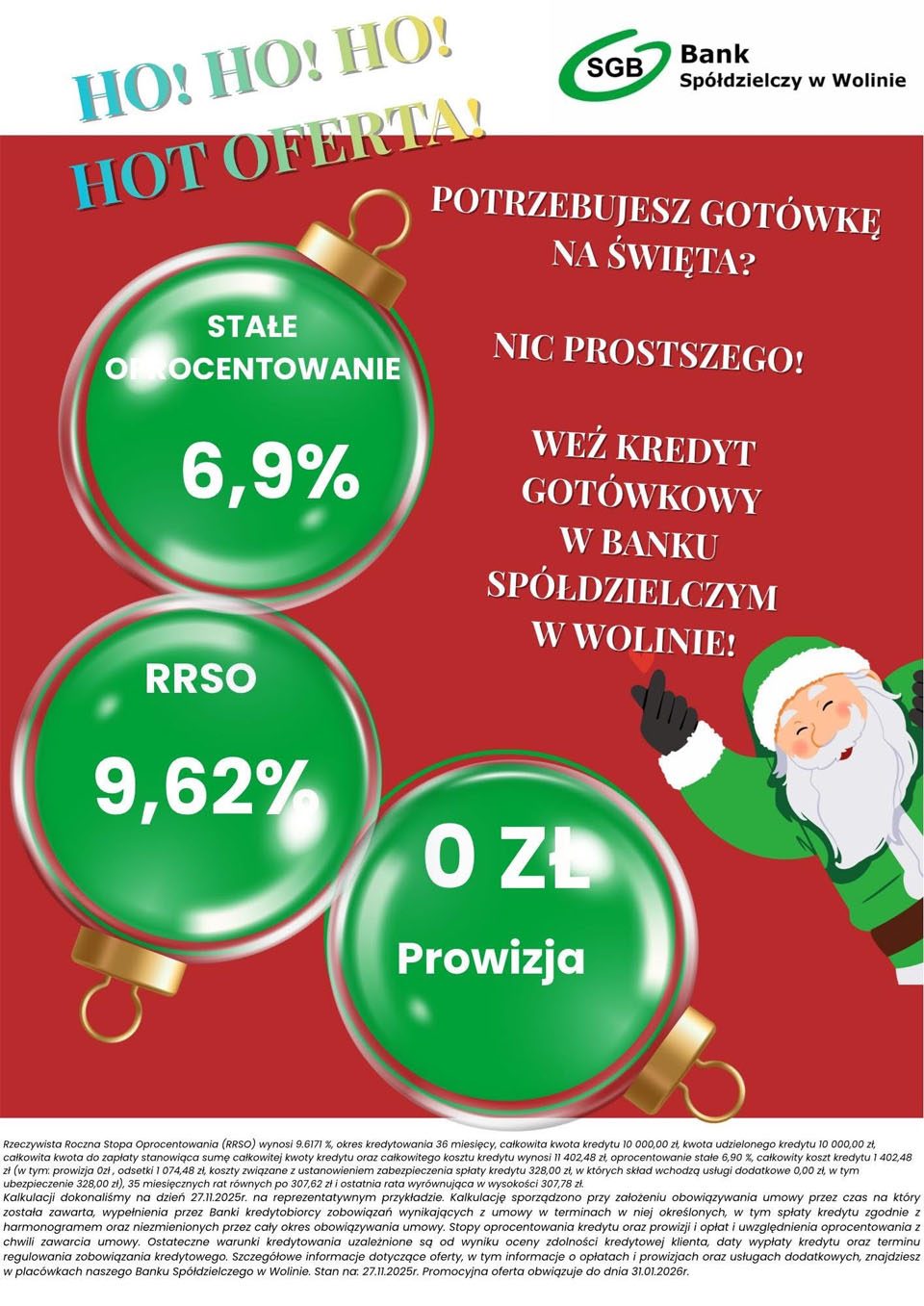 Reklama kredytu HoHoHo