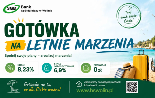 Baner reklamowy kredytu 'Letnia gotówka'