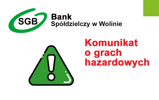 Ostrzeżenie przed grami hazardowymi